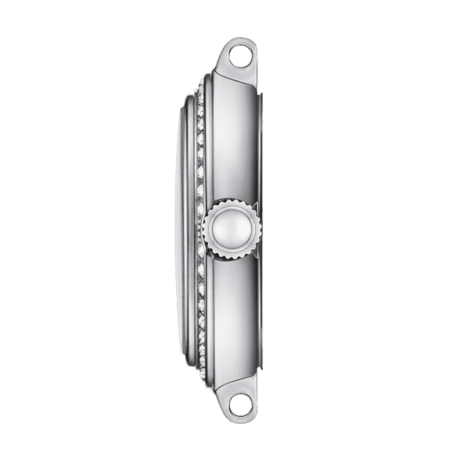 Tissot Bellissima Small Lady Diamonds Silver Dial Silver Steel Strap Watch For Women - T126.010.61.113.00