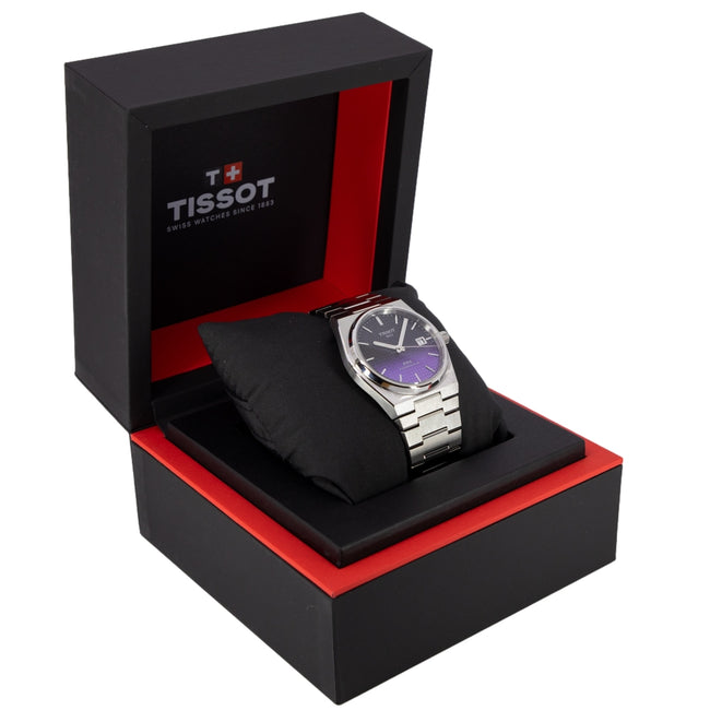 Tissot Powermatic 80 Automatic Gradient Blue Dial Silver Steel Strap Watch for Men - T137.407.11.051.01