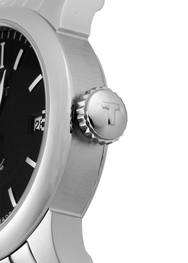 Tissot Le Locle Automatic Small Lady Black Dial Silver Steel Strap Watch For Women - T41.1.183.53