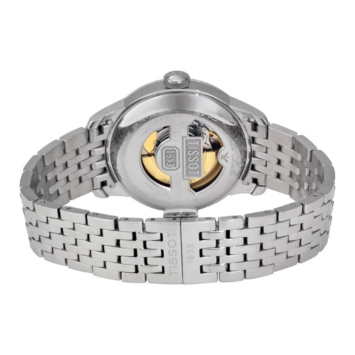 Tissot T Classic Le Locle Automatic White Dial Silver Steel Strap Watch For Men - T41.1.483.33