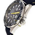 Tag Heuer Aquaracer Jeremy Lin Special Edition Grey Dial Black Nylon Strap Watch for Men - WAY211F.FC6362