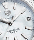 Tag Heuer Aquaracer White Mother of Pearl Dial Silver Steel Strap Watch for Women - WBD1311.BA0740