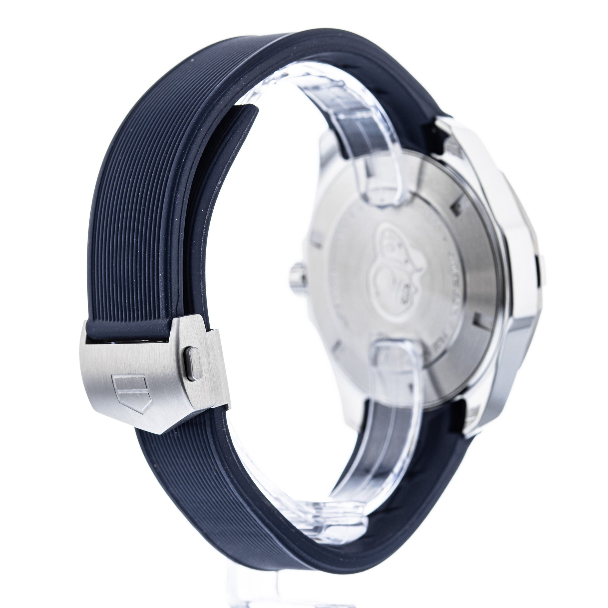 Tag Heuer Aquaracer Blue Dial Blue Rubber Strap Watch for Men - WAY111C.FT6155