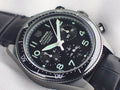Tag Heuer Autavia Chronometer Flyback Chronograph Black Dial Black Leather Strap Watch for Men - CBE511C.FC8280