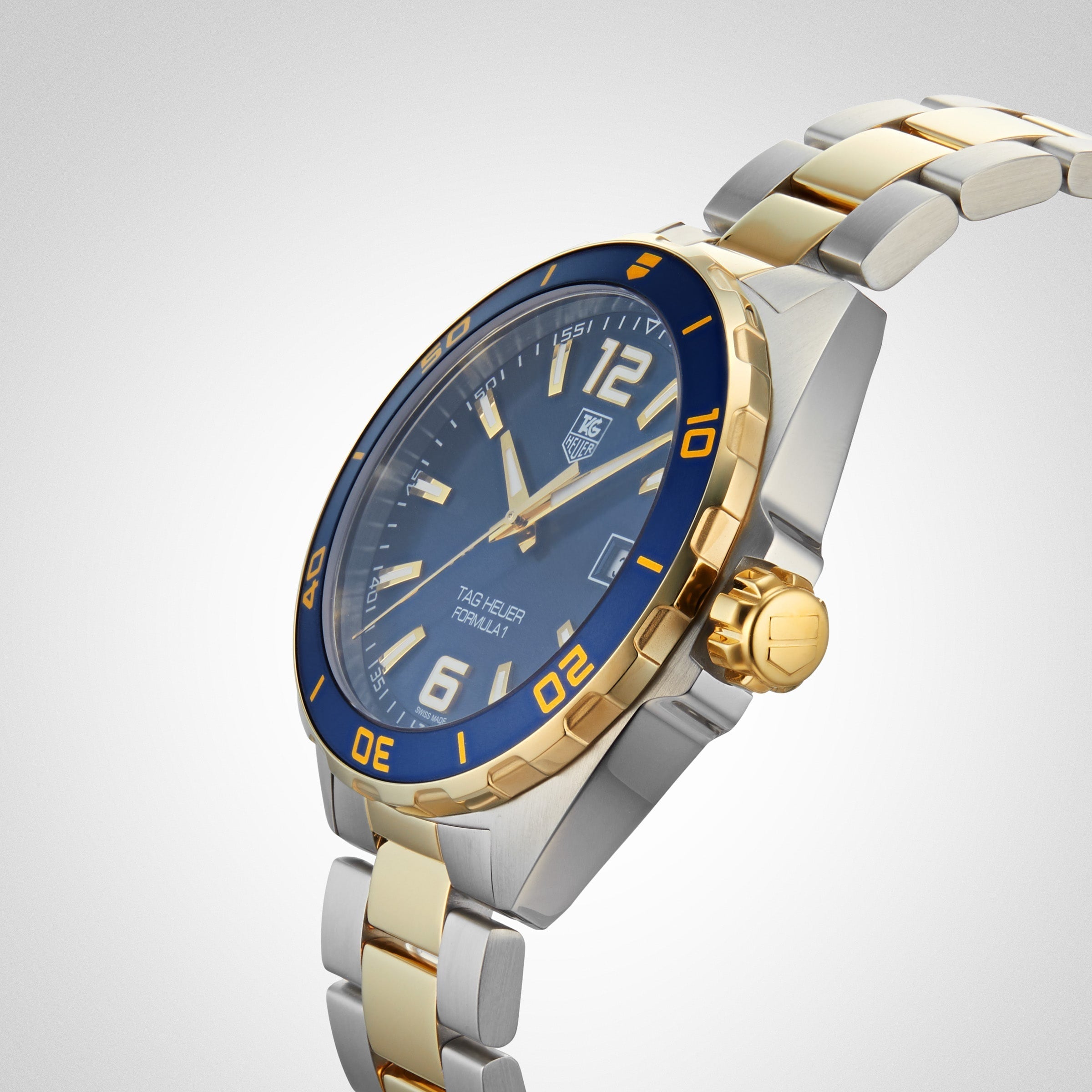 Tag Heuer Formula 1 Analog Blue Dial Two Tone Steel Strap Watch for Men - WAZ1120.BB0879