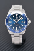 Tag Heuer Aquaracer Blue Dial Quartz Silver Steel Strap Watch for Men - WAY111C.BA0928