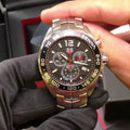 Tag Heuer Senna Chronograph Special Edition Black Dial Silver Steel Strap Watch for Men - CAZ1015.BA0883