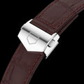 Tag Heuer Aquaracer Caliber 5 Black Dial Brown Leather Strap Watch for Men - WAY201M.FC6474