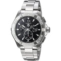 Tag Heuer Aquaracer Chronograph Black Dial Silver Steel Strap Watch for Men - CAY1110.BA0927
