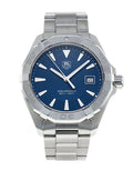 Tag Heuer Aquaracer Quartz Blue Dial Silver Steel Strap Watch for Men - WAY1112.BA0928