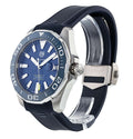 Tag Heuer Aquaracer Calibre 5 Automatic Blue Dial Blue Rubber Strap Watch for Men - WAY201B.FT6150