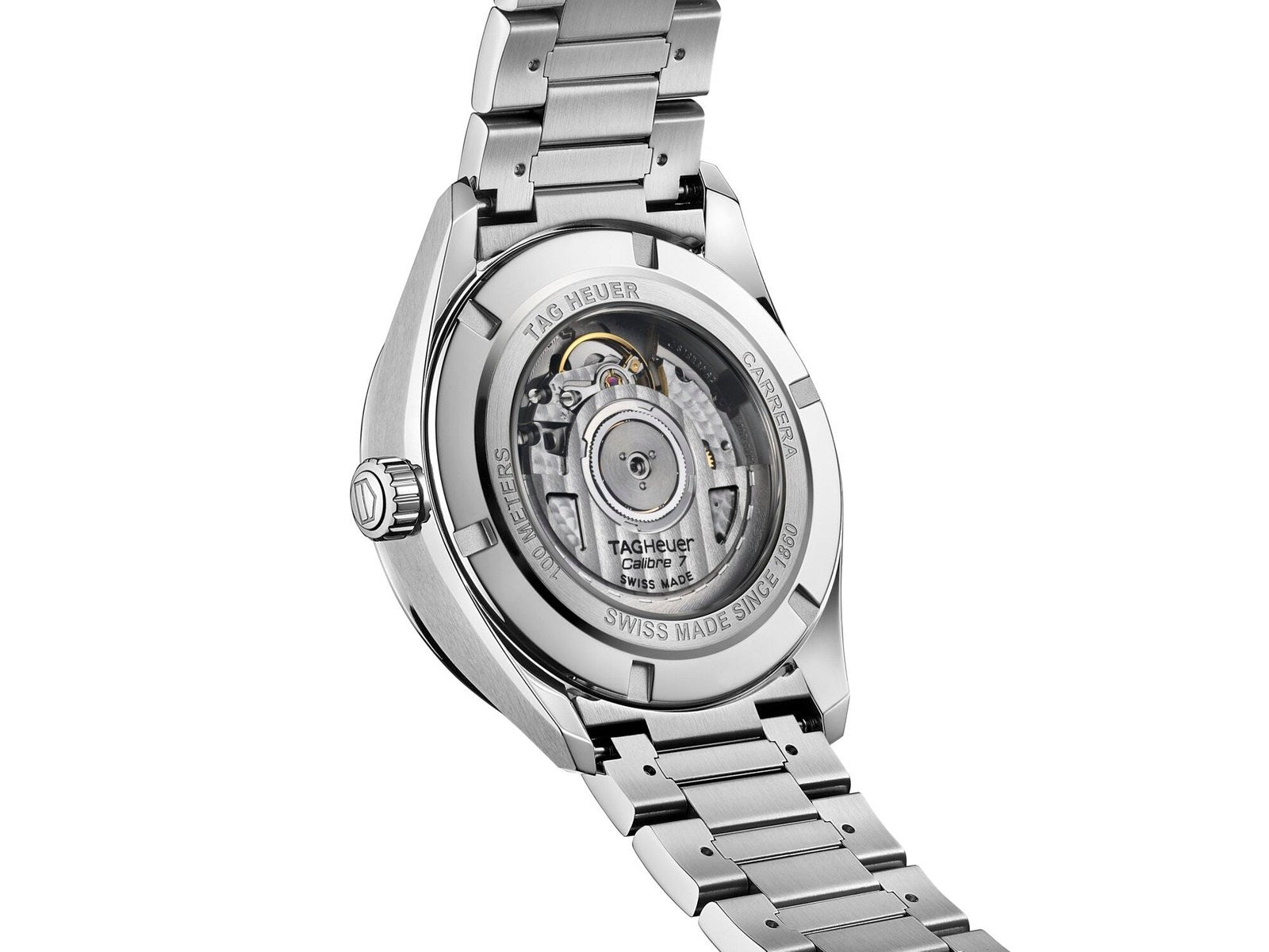 Tag Heuer Carrera Twin Time Blue Dial Silver Steel Strap Watch for Men - WBN201A.BA0640