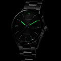 Tag Heuer Carrera Day Date Automatic Black Dial Silver Steel Strap Watch for Men - WBN2010.BA0640