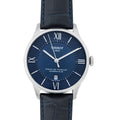 Tissot Chemin Des Tourelles Powermatic 80 Blue Dial Blue Leather Strap Watch for Men - T099.407.16.048.00