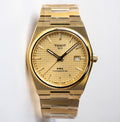 Tissot PRX Powermatic 80 Gold Dial Gold Steel Strap Watch for Men - T137.407.33.021.00