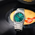Tissot PRX Green Dial Silver Steel Strap Watch For Men - T137.410.11.091.00