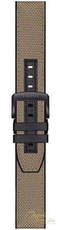 Tissot Supersport Chrono Black Dial Beige Nylon Strap Watch For Men - T125.617.37.051.01
