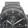 Tommy Hilfiger Trent Chronograph Grey Dial Grey Steel Strap Watch For Men - 1791806