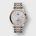 Tudor 1926 Automatic Diamonds Silver Dial Two Tone Steel Strap Watch for Men - M91651-0002