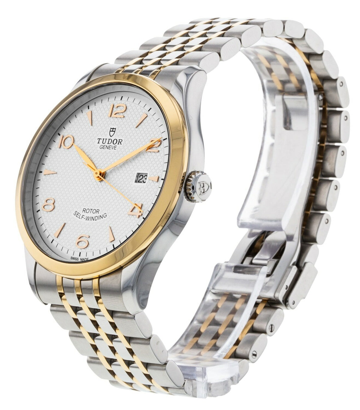 Tudor 1926 Automatic Silver Dial Two Tone Steel Strap Watch for Men - M91651-0001