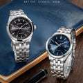 Citizen Eco Drive Blue Dial Silver Steel Strap Watch For Men - BM7250-56L