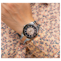 Michael Kors Runway Quartz Black Dial Two Tone Steel Strap Watch For Women - MK6960