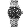 Maurice Lacroix Aikon Venturer Automatic Black Dial Silver Steel Strap Watch For Men - AI6057-SSL22-330-1