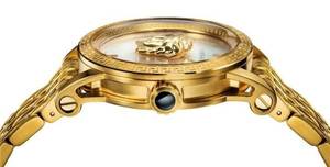 Versace Palazzo Empire White Dial Gold Steel Strap Watch for Men - VERD00318