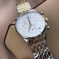 Tissot T Classic Tradition Chronograph White Dial Two Tone Steel Strap Watch For Men - T063.617.22.037.00