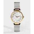 Guess Soho Diamonds Silver Dial Silver Mesh Bracelet Watch for Women - W0638L7