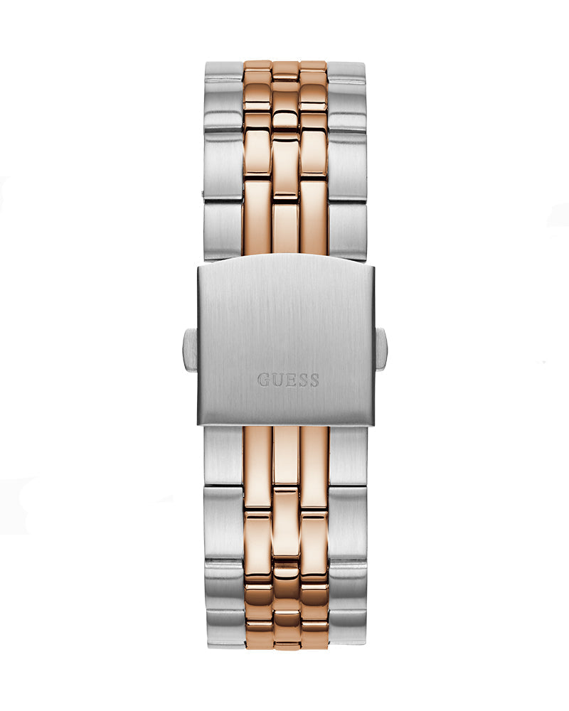 Guess Odyssey Blue Dial Two Tone Steel Strap Watch For Men - W1107G3