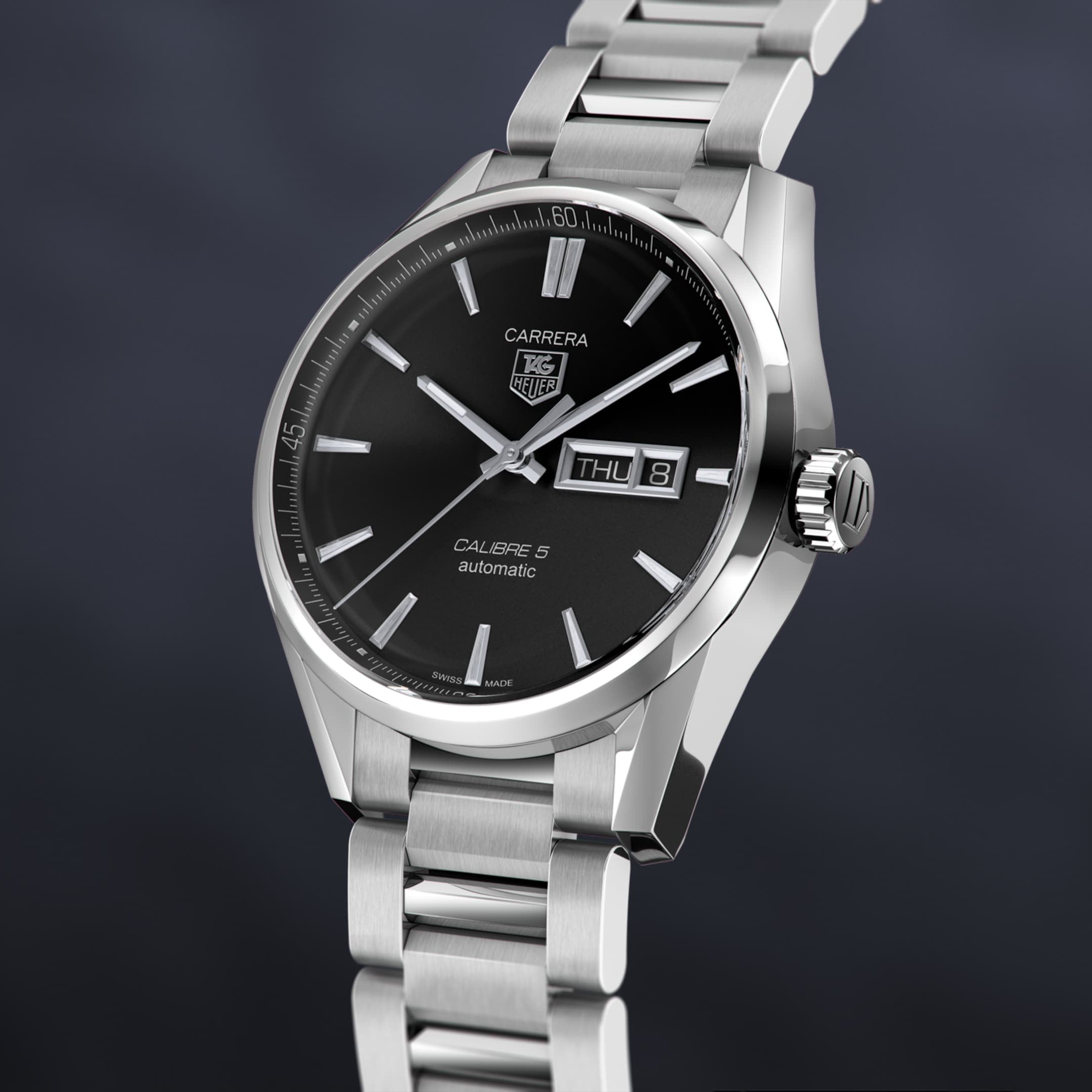 Tag Heuer Carrera Black Dial Watch for Men - WAR201A.BA0723