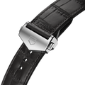 Tag Heuer Carrera Calibre 5 Automatic Black Dial Black Leather Strap Watch for Men - WAR201C.FC6266