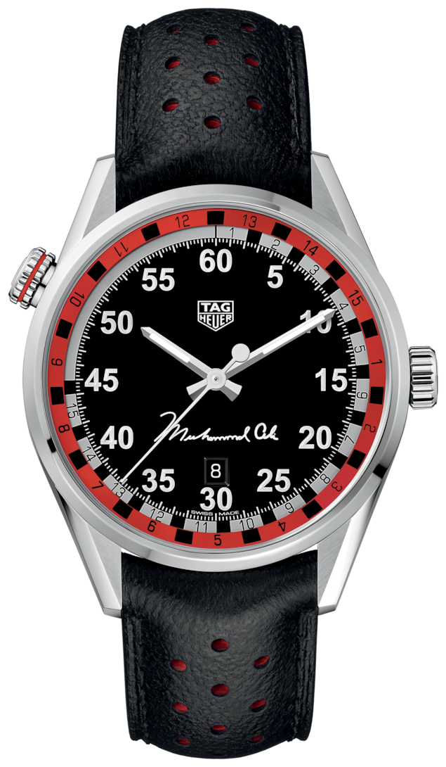 Tag Heuer Carrera Muhammad Ali Black Dial Watch for Men - WAR2A11.FC6337