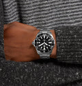 Tag Heuer Aquaracer Black Dial Silver Steel Strap Watch for Men - WAY111A.BA0928