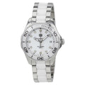 Tag Heuer Aquaracer Diamonds White Dial Two Tone Steel Strap Watch for Women - WAY131D.BA0914