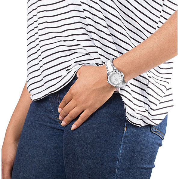 Tag Heuer Aquaracer Diamonds White Dial Two Tone Steel Strap Watch for Women - WAY131F.BA0914