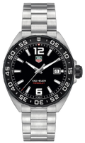 Tag Heuer Formula 1 Quartz Black Dial Silver Steel Strap Watch for Men - WAZ1110.BA0875
