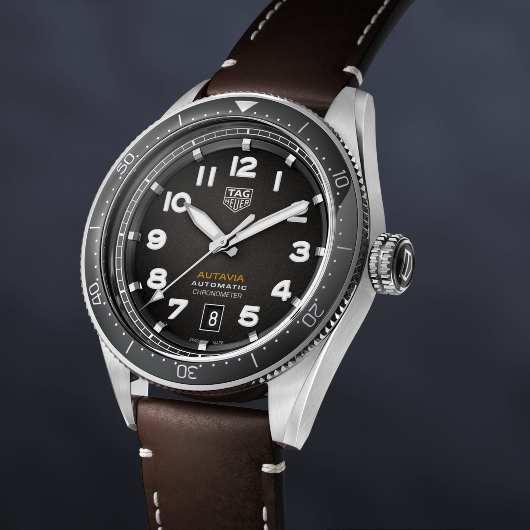 Tag Heuer Autavia Automatic Grey Dial Watch for Men - WBE5114.FC8266