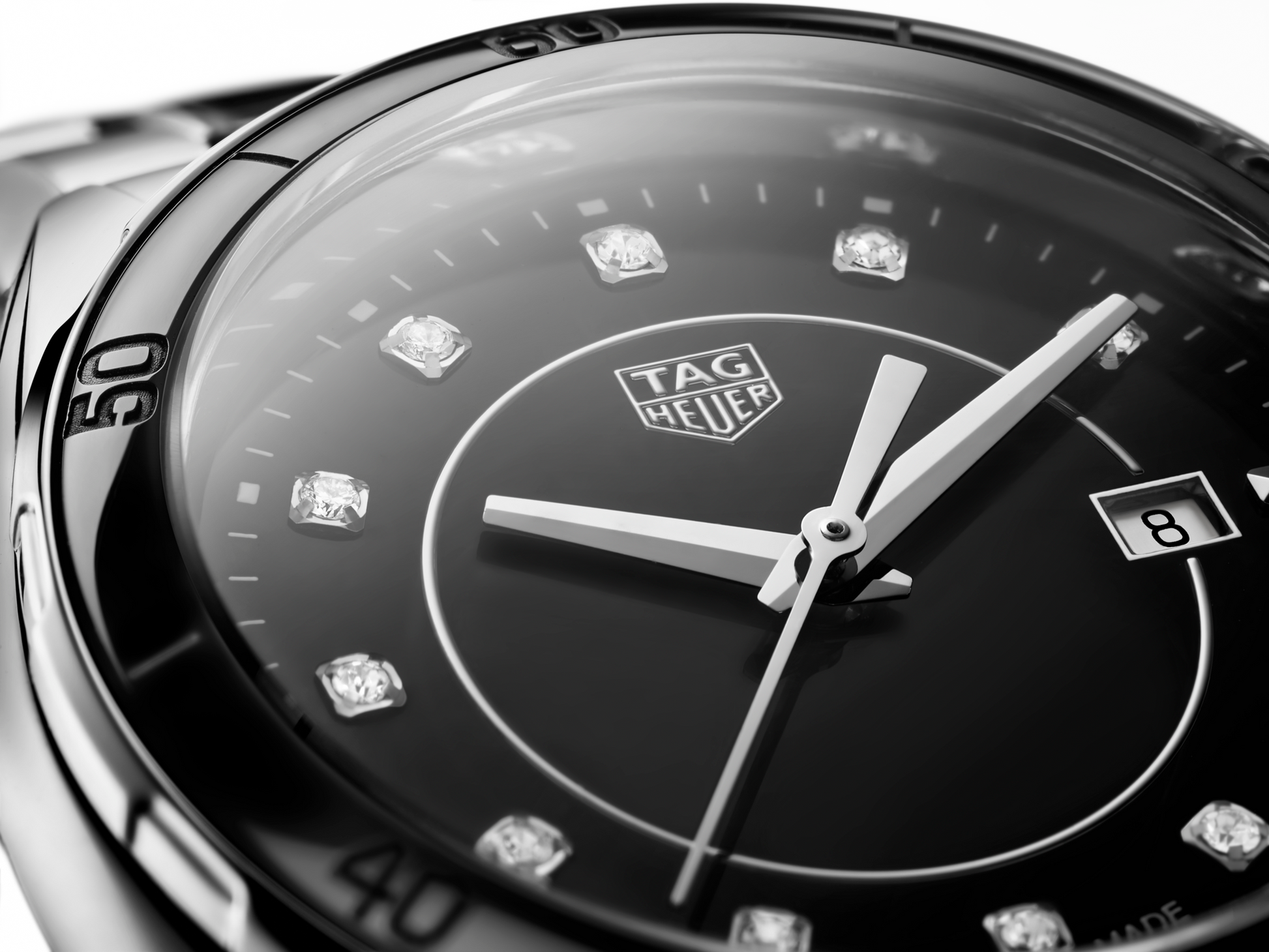 Tag Heuer Formula 1 Diamonds Black Dial Two Tone Steel Strap Watch for Women - WBJ141AB.BA0973