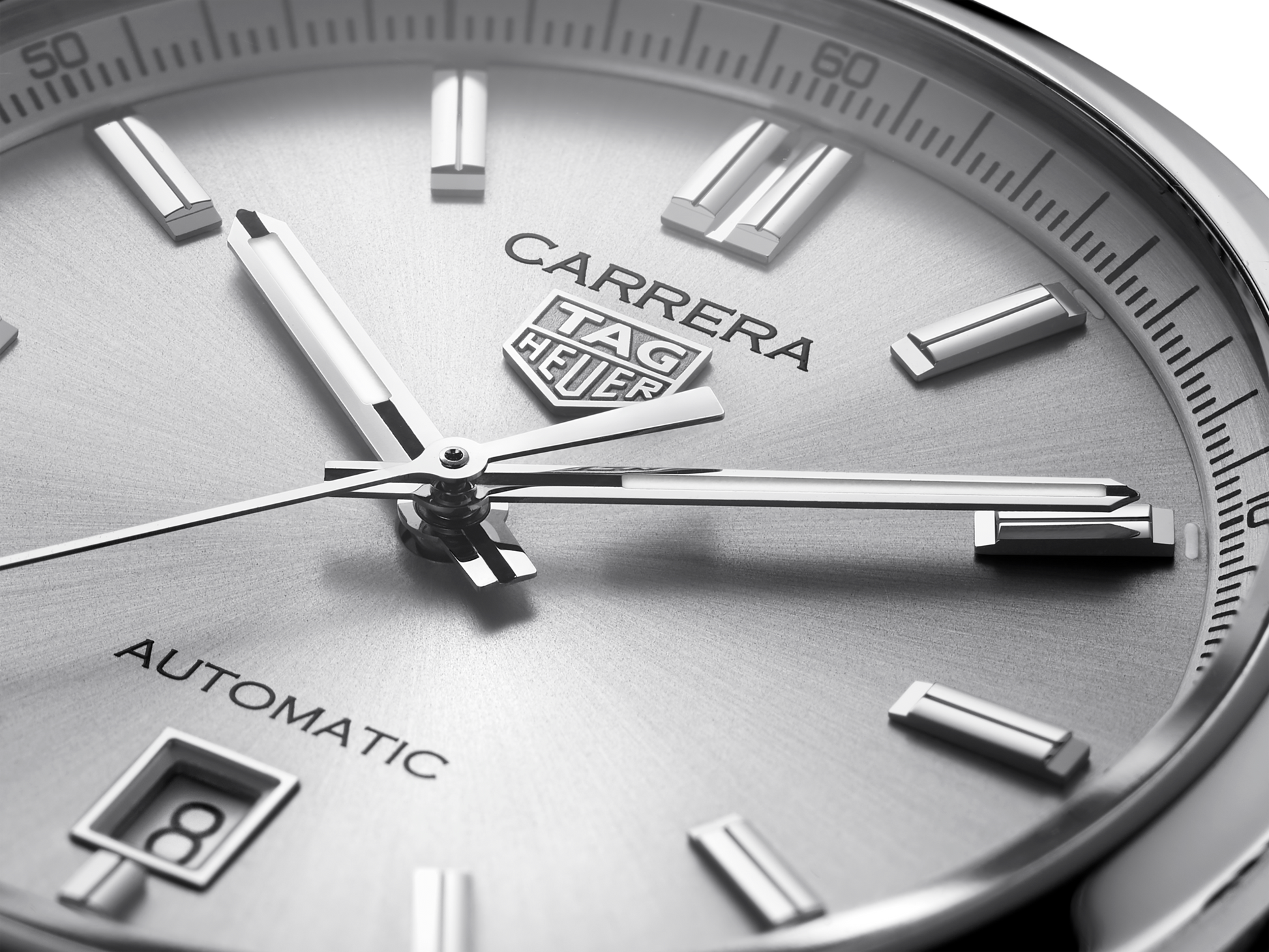 Tag Heuer Carrera Date Silver Dial Silver Steel Strap Watch for Women - WBN2111.BA0639