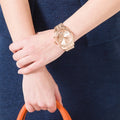 Michael Kors Lexington Rose Gold Dial Rose Gold Steel Strap Watch for Women - MK5569