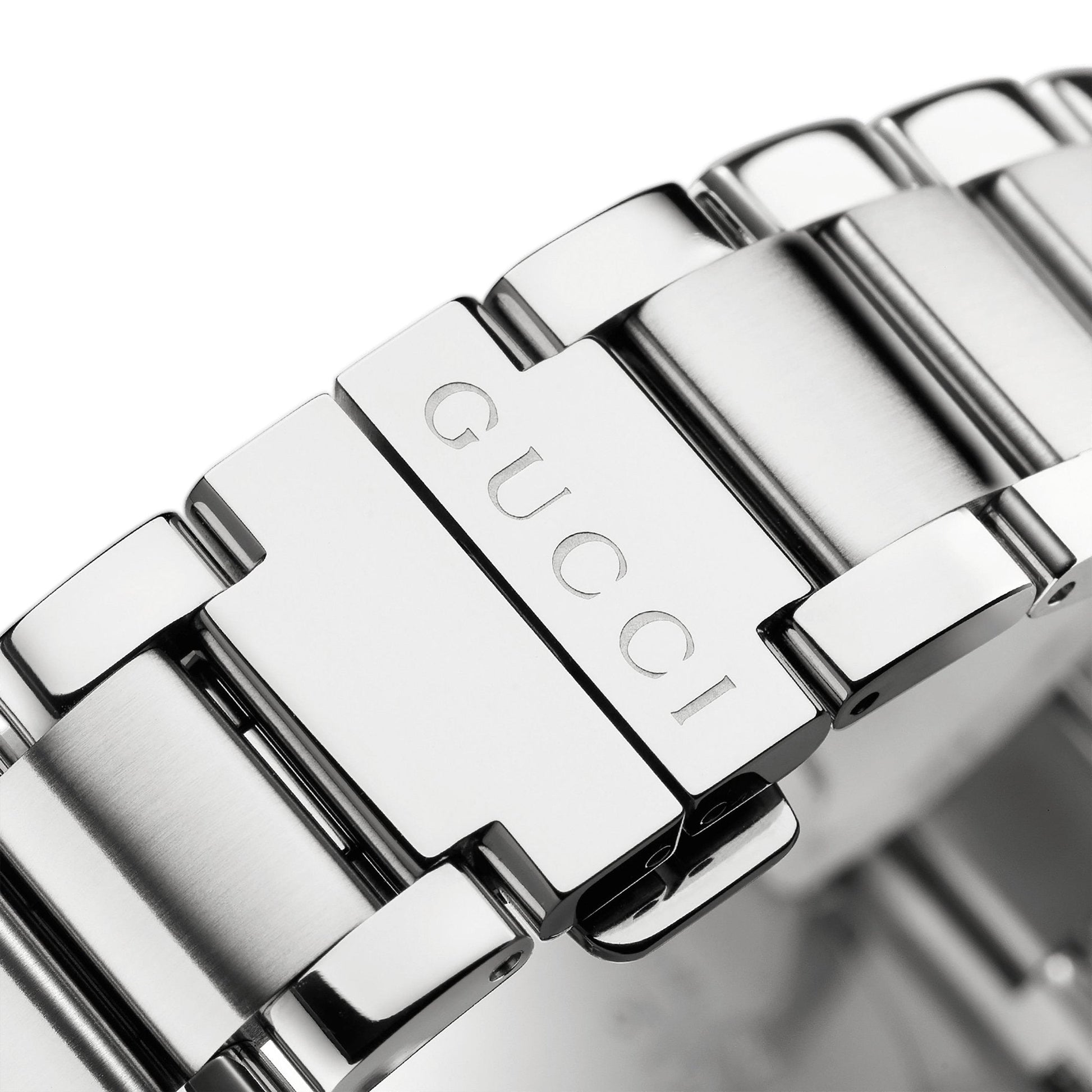 Gucci G Chrono Chronograph Silver Dial Silver Steel Strap Watch For Men - YA101201