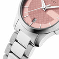 Gucci G Timeless Pink Dial Silver Steel Strap Watch For Women - YA126524