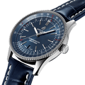 Breitling Navitimer Automatic 41 Blue Dial Blue Leather Strap Watch for Men - A17326161C1P3