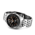 Breitling Navitimer Automatic 41mm Black Dial Silver Steel Strap Watch for Men - A17326241B1A1
