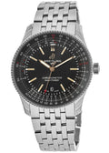 Breitling Navitimer Automatic 41mm Black Dial Silver Steel Strap Watch for Men - A17326241B1A1