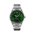 Breitling Navitimer Automatic 41mm Green Dial Silver Steel Strap Watch for Men - A17326361L1A1