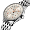 Breitling Navitimer Automatic 35 White Dial Silver Steel Strap Watch for Men - A17395F41G1A1