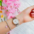 Tissot T Classic Le Locle Automatic Silver Dial Two Tone Steel Strap Watch For Women - T006.207.22.038.00